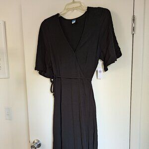NWT Old Navy V-Neck Flutter Sleeve Wrap Dress